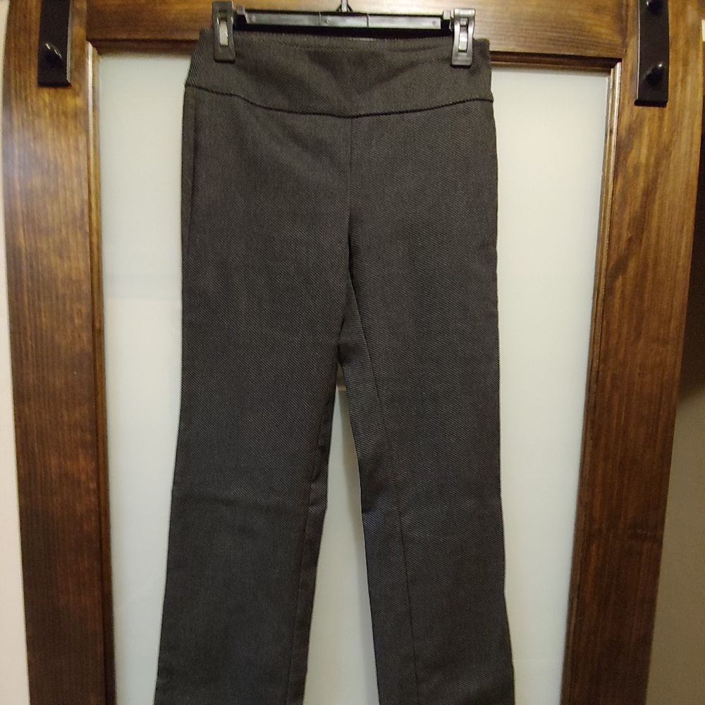 Black & Grey Pull on Slacks